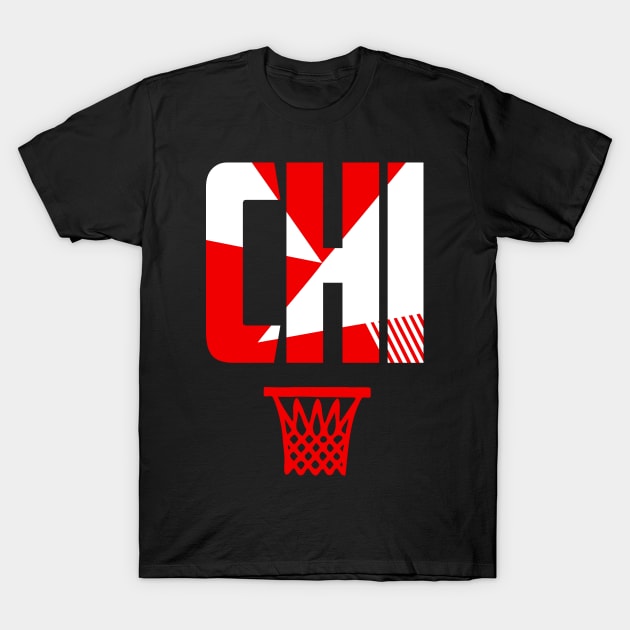 Throwback Chicago Basketball T-Shirt by funandgames